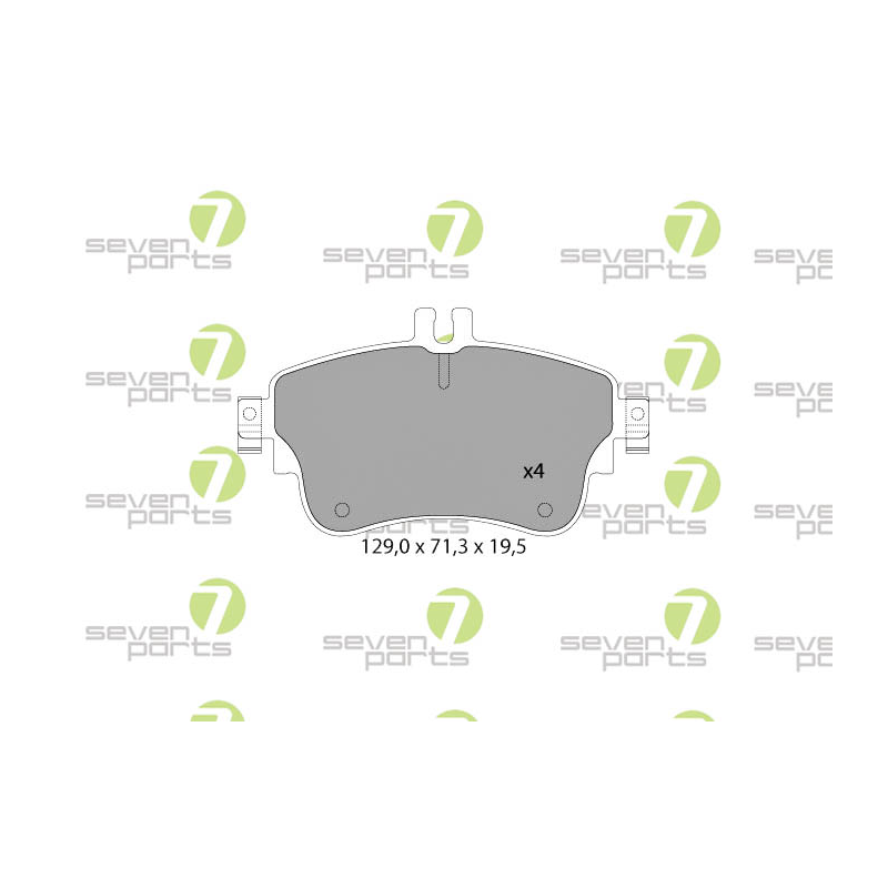 Pastiglie freno asse anteriore - SEVEN