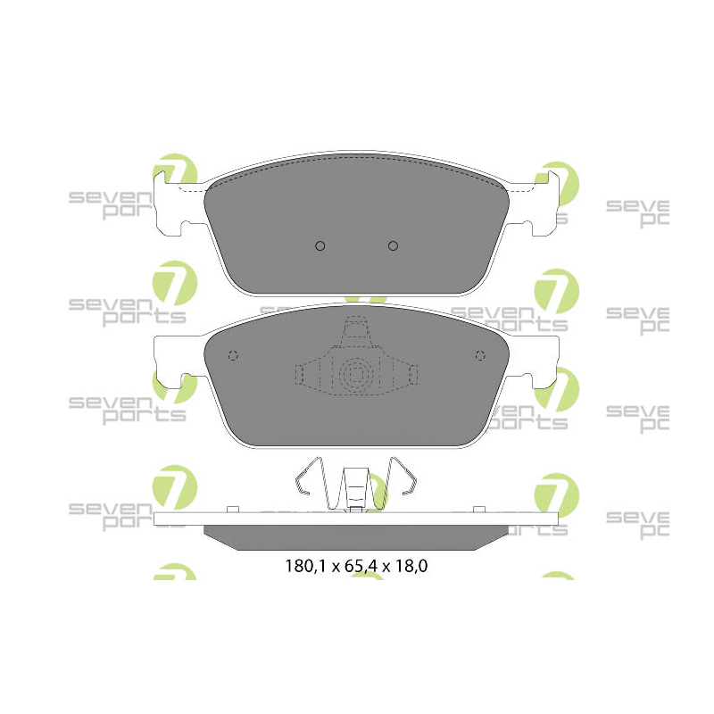 Pastiglie freno asse anteriore - SEVEN