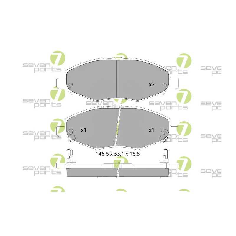 Pastiglie freno asse anteriore - SEVEN