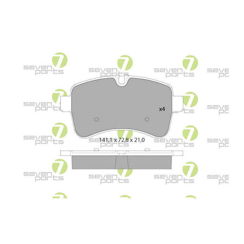 Pastiglie freno asse posteriore - SEVEN