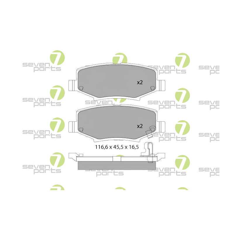 Pastiglie freno asse posteriore - SEVEN