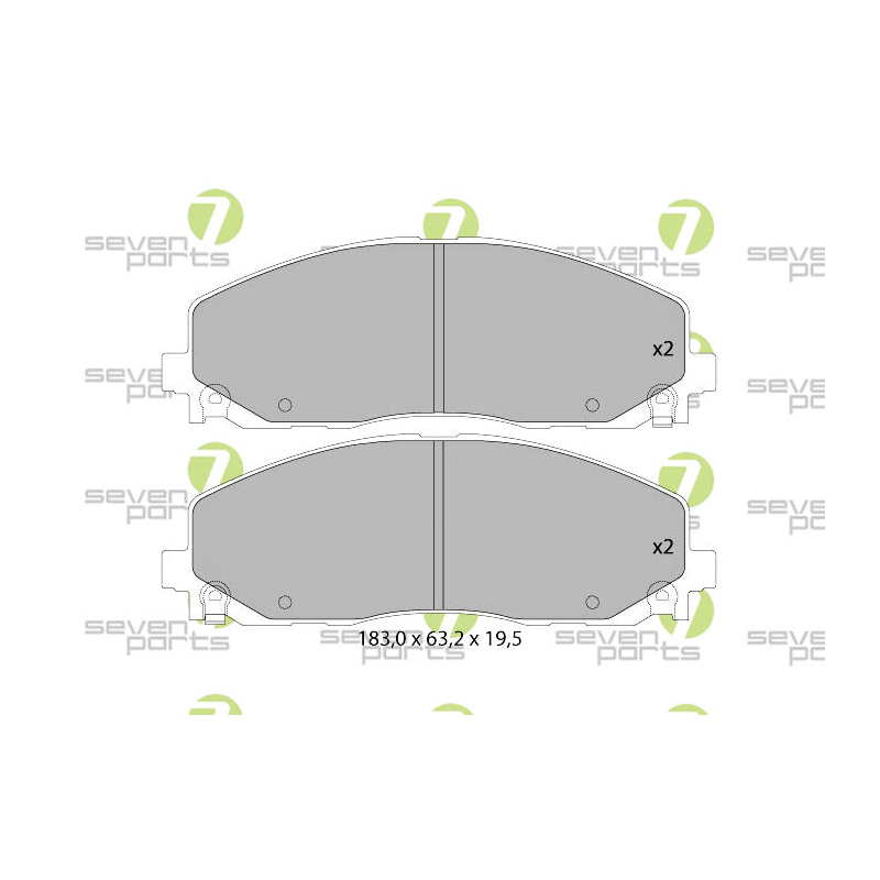 Pastiglie freno asse anteriore - SEVEN