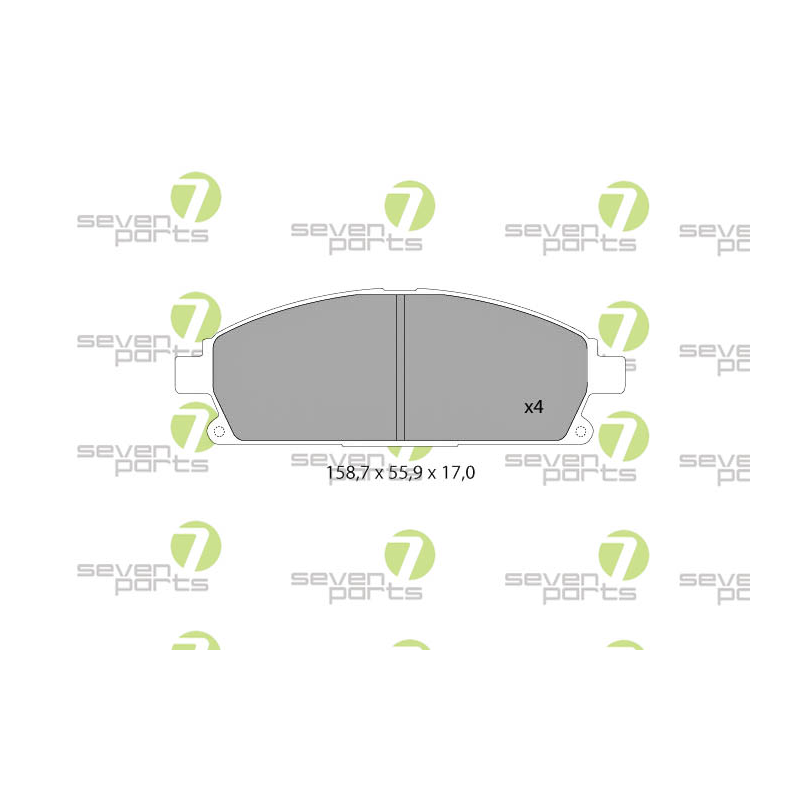 Pastiglie freno asse anteriore - SEVEN