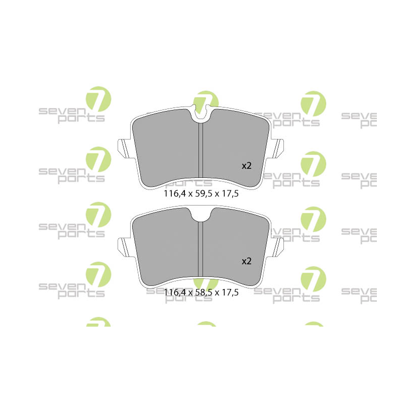 Pastiglie freno asse posteriore - SEVEN