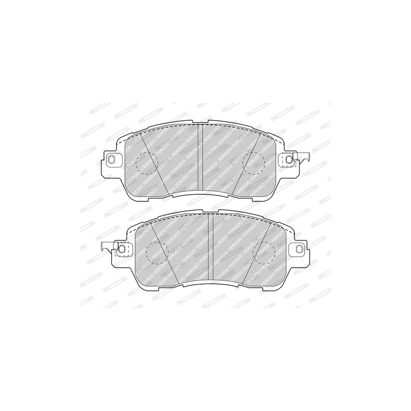 Pastiglie freno asse anteriore - FERODO
