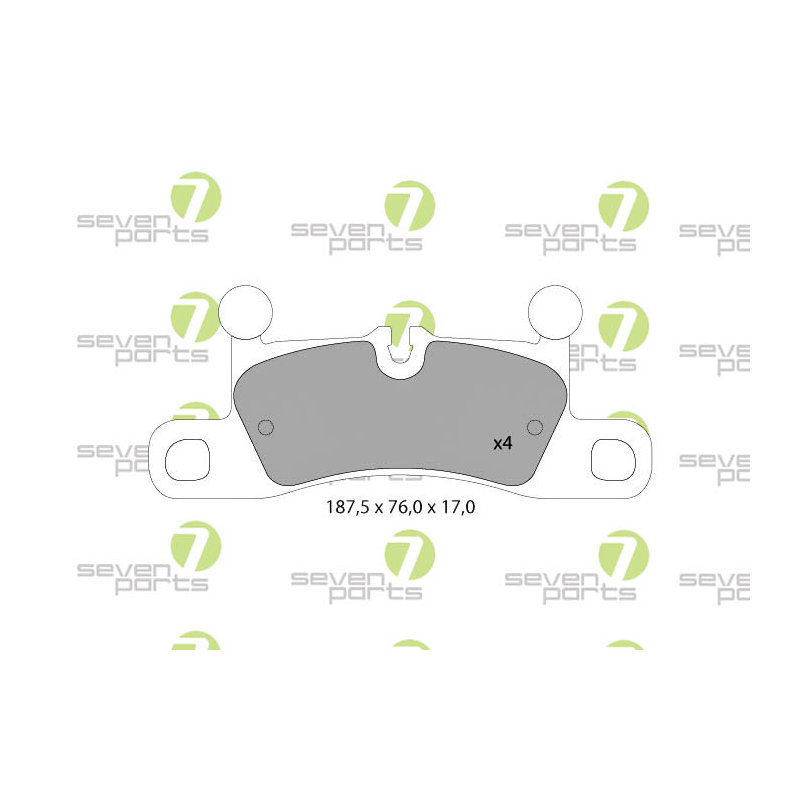 Pastiglie freno asse posteriore - SEVEN