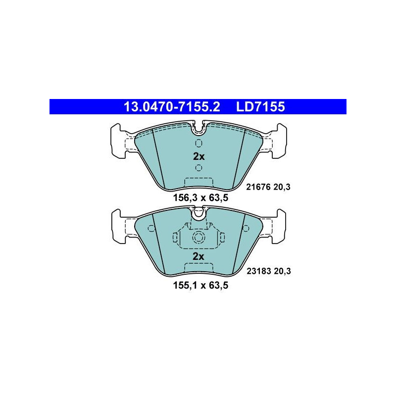 Pastiglie freno asse anteriore - ATE