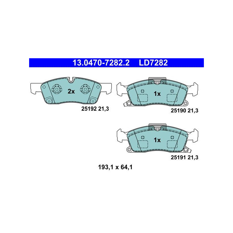 Pastiglie freno asse anteriore - ATE