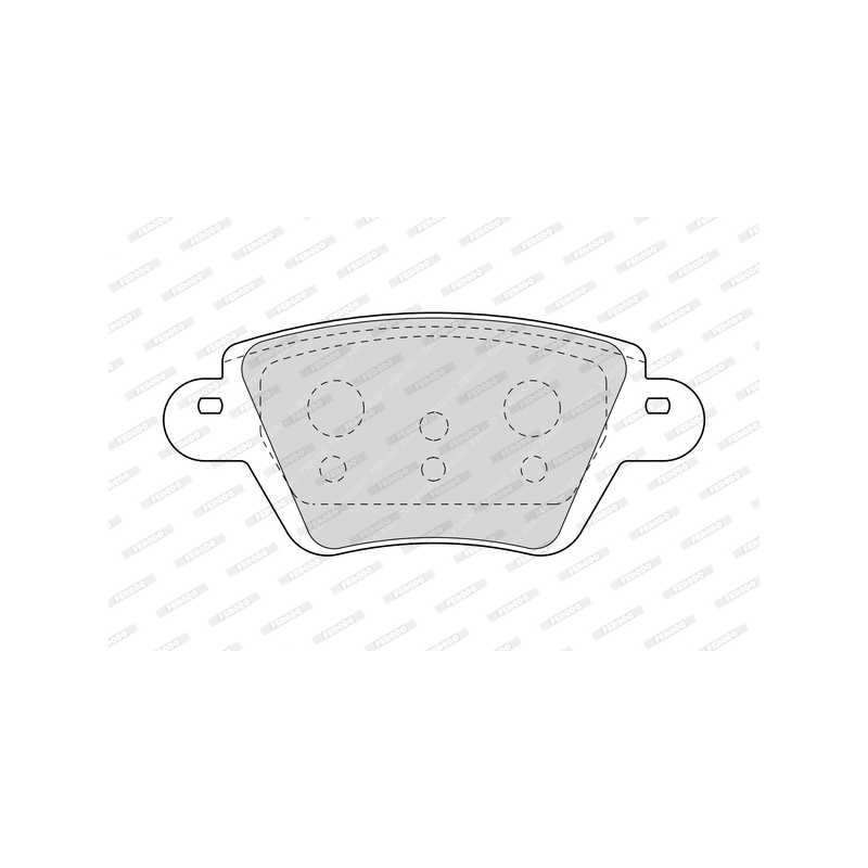 Pastiglie freno asse posteriore - FERODO