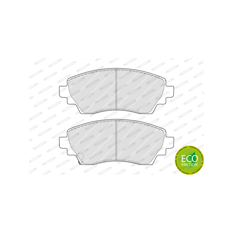 Pastiglie freno asse anteriore - FERODO