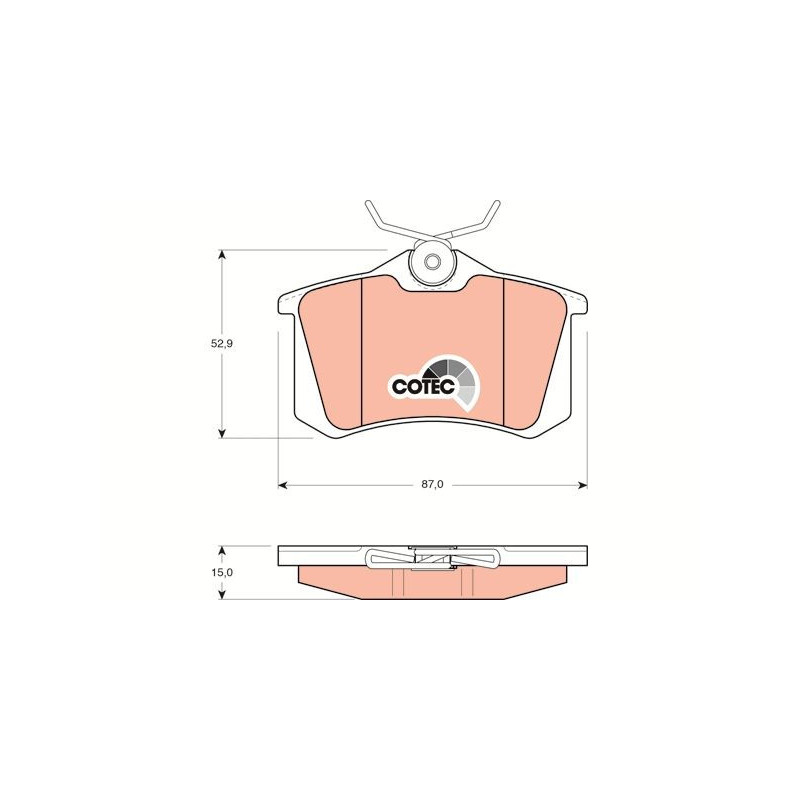 Pastiglie freno asse posteriore - TRW