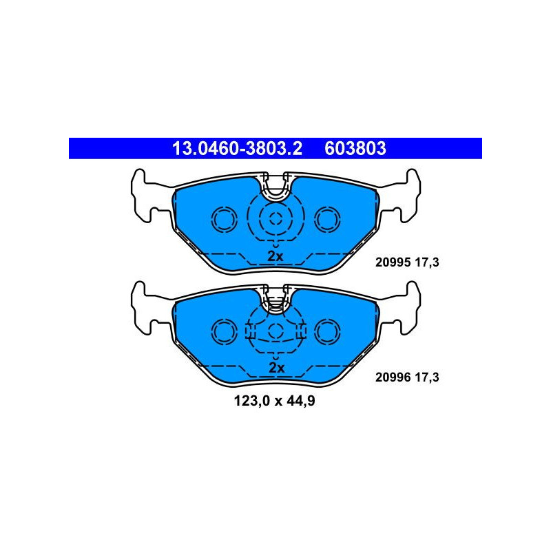 Pastiglie freno asse posteriore - ATE