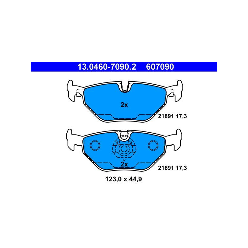 Pastiglie freno asse posteriore - ATE