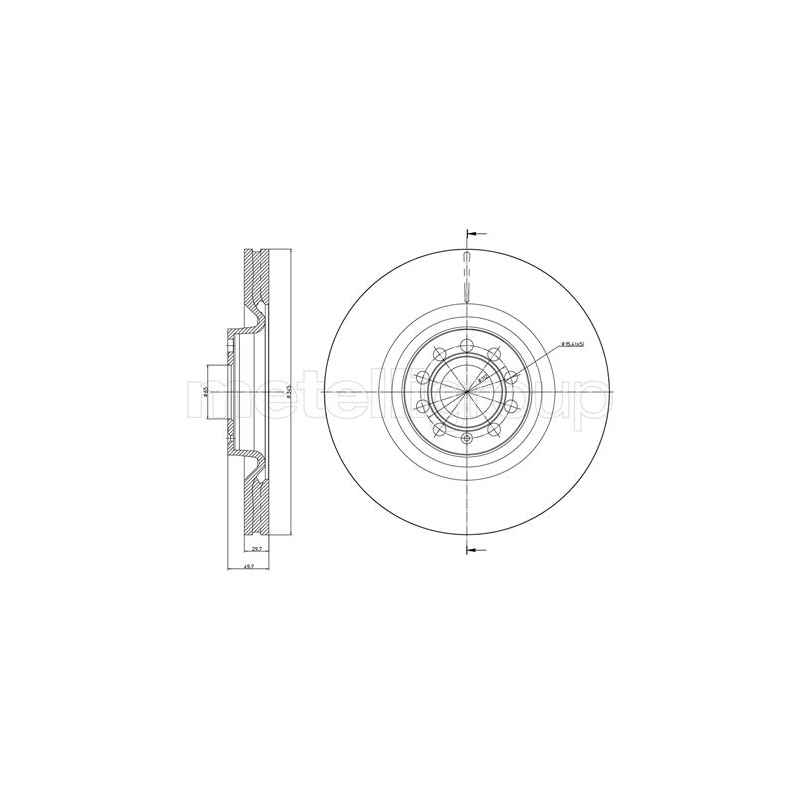 Disco freno asse anteriore - TRUSTING