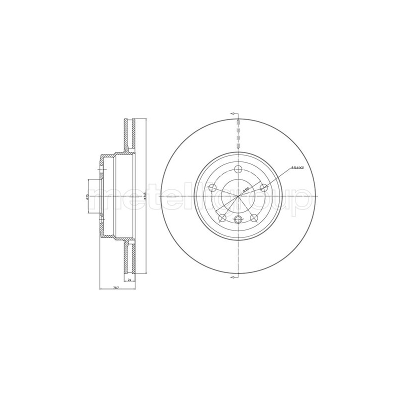 Disco freno asse posteriore - TRUSTING