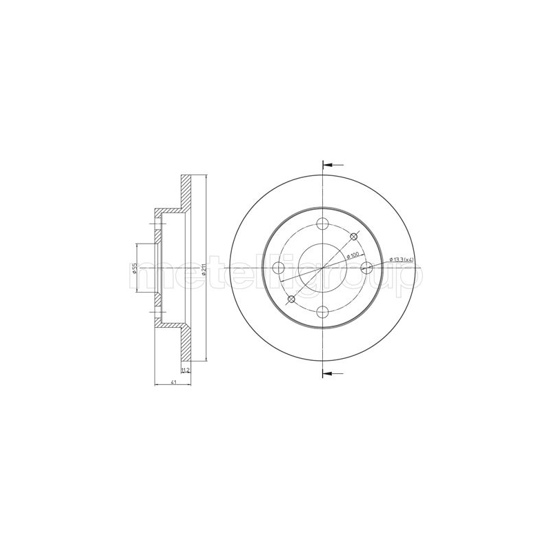 Disco freno asse anteriore - TRUSTING