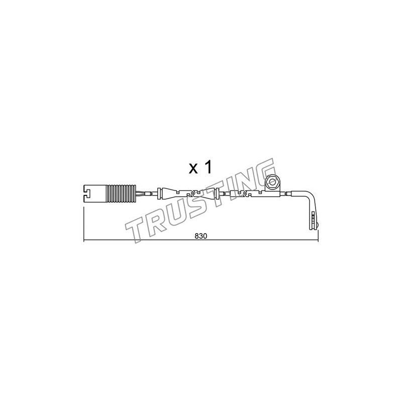 Indicatore usura freno asse anteriore - TRUSTING