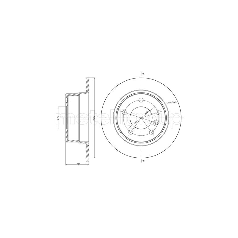 Disco freno asse posteriore - TRUSTING