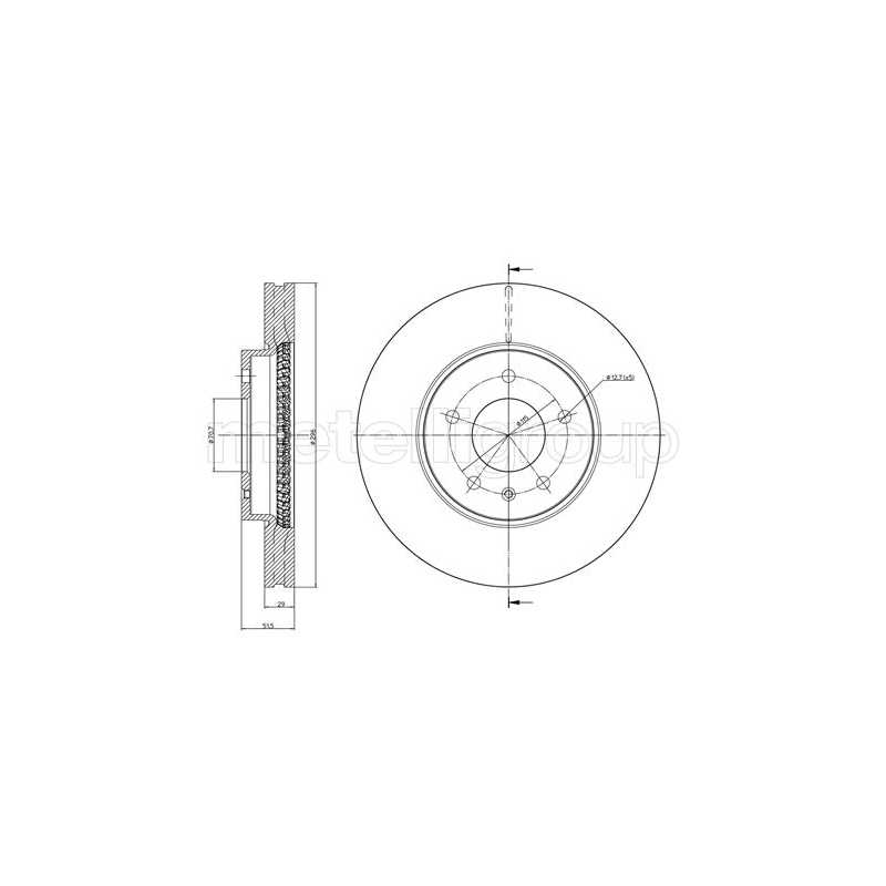 Disco freno asse anteriore - TRUSTING