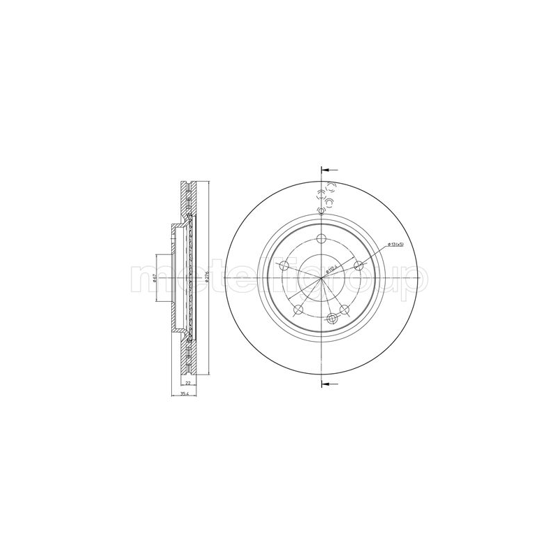 Disco freno asse anteriore - TRUSTING
