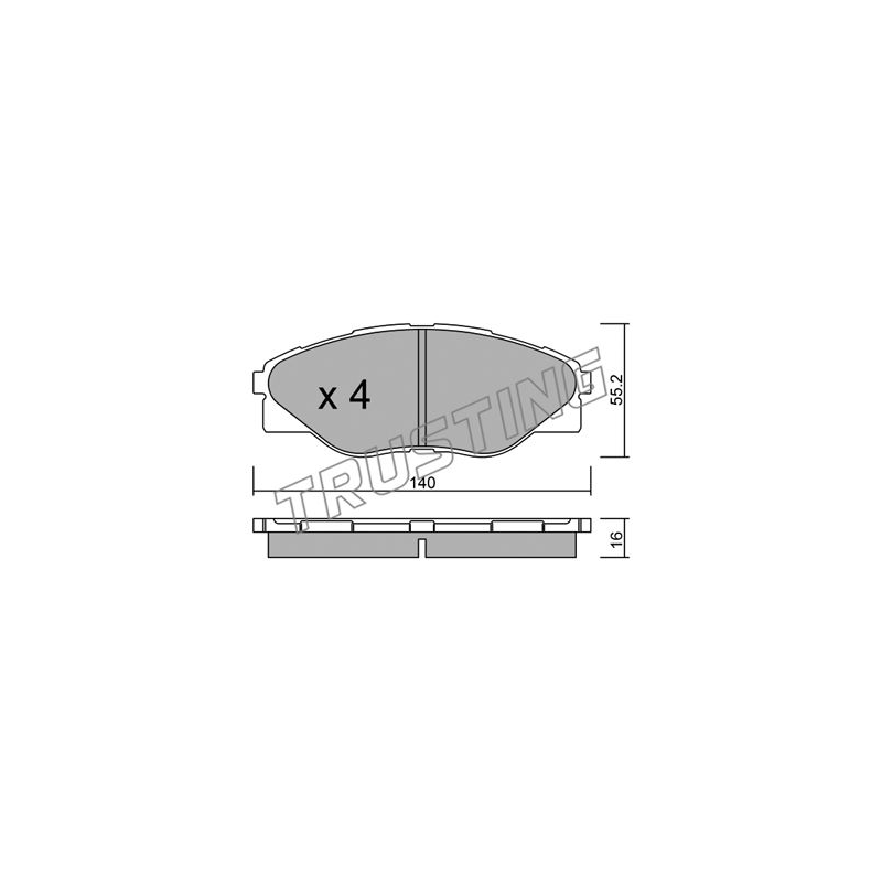 Pastiglie freno asse anteriore - TRUSTING