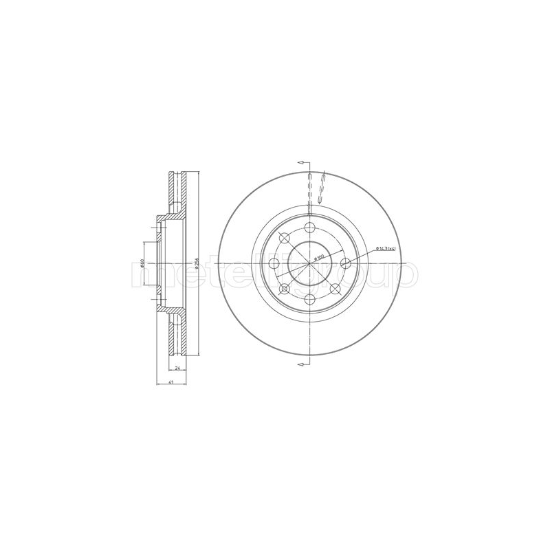 Disco freno asse anteriore - TRUSTING