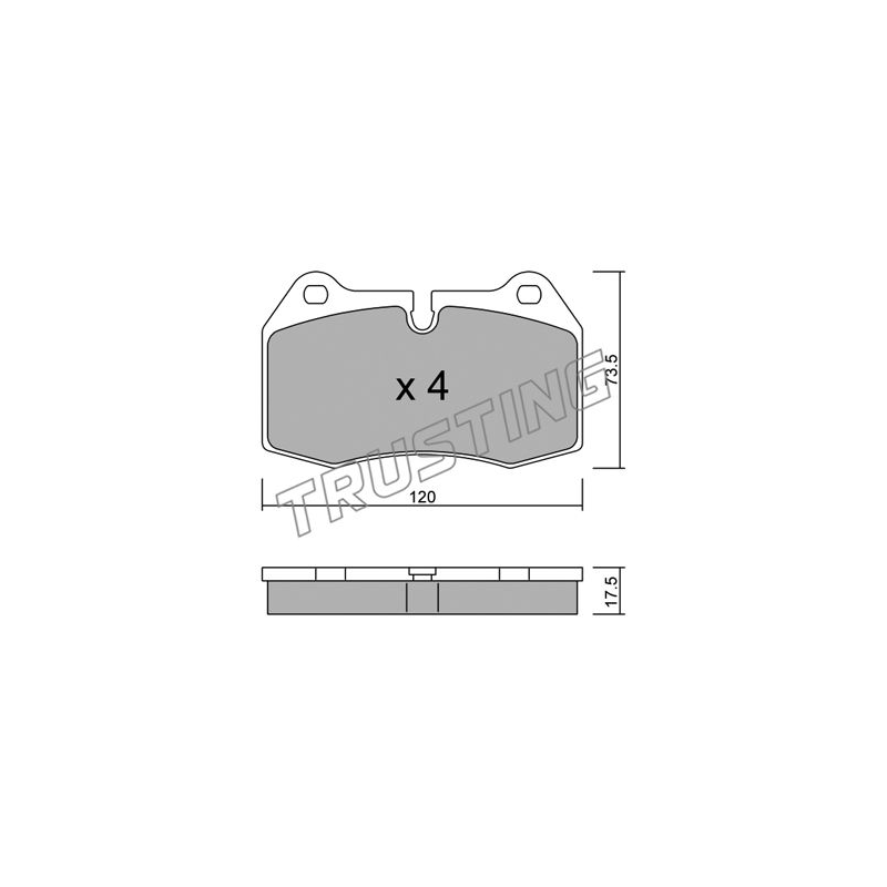 Pastiglie freno asse anteriore - TRUSTING