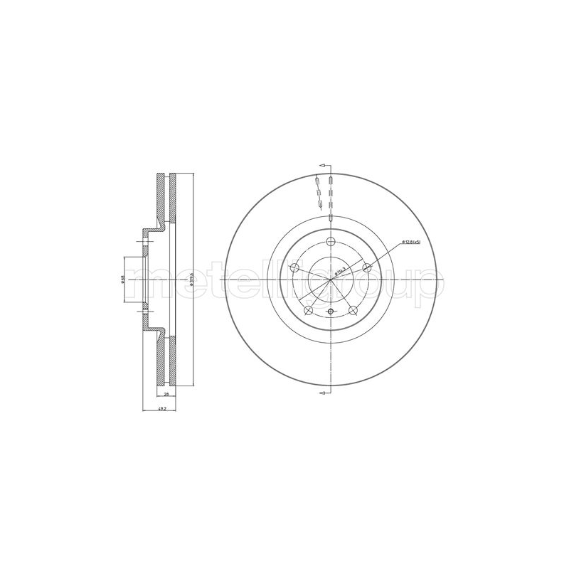 Disco freno asse anteriore - TRUSTING