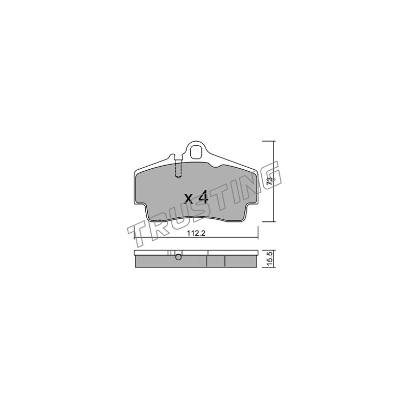 Pastiglie freno asse posteriore - TRUSTING