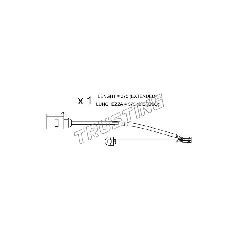Indicatore usura freno asse anteriore - TRUSTING