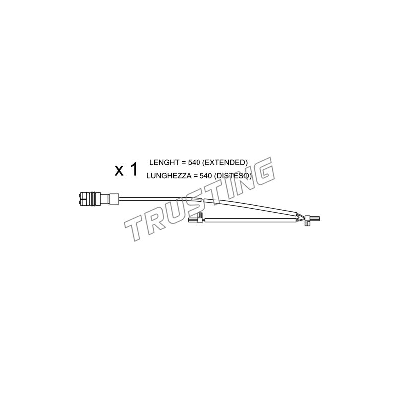 Indicatore usura freno asse anteriore - TRUSTING