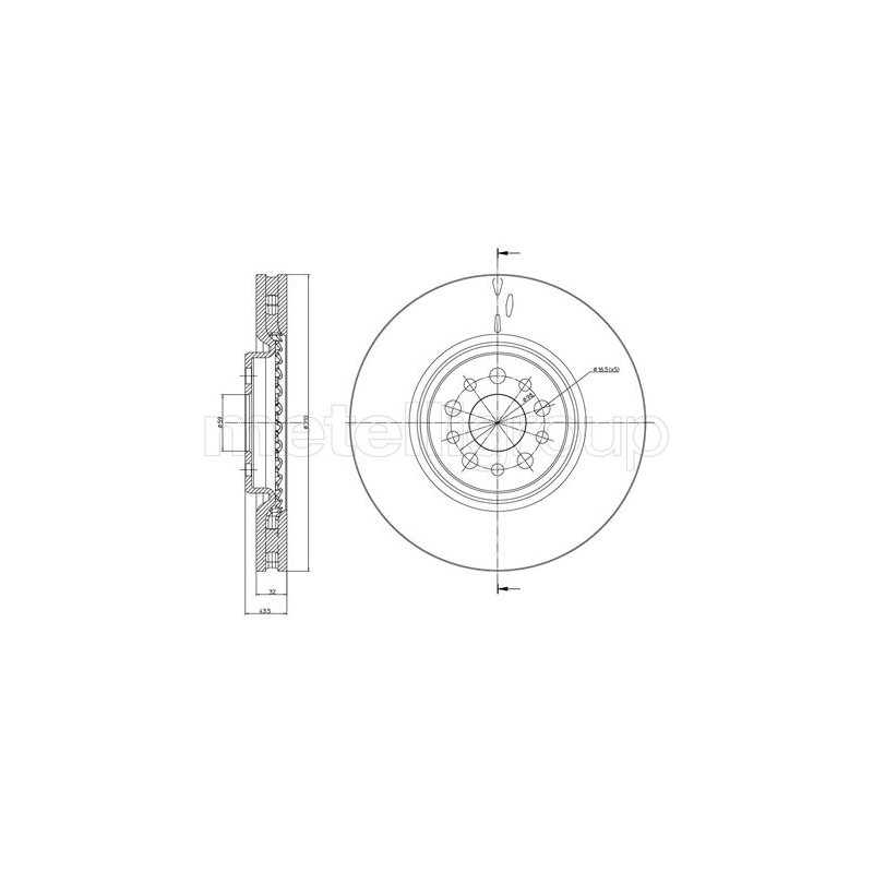 Disco freno asse anteriore - TRUSTING