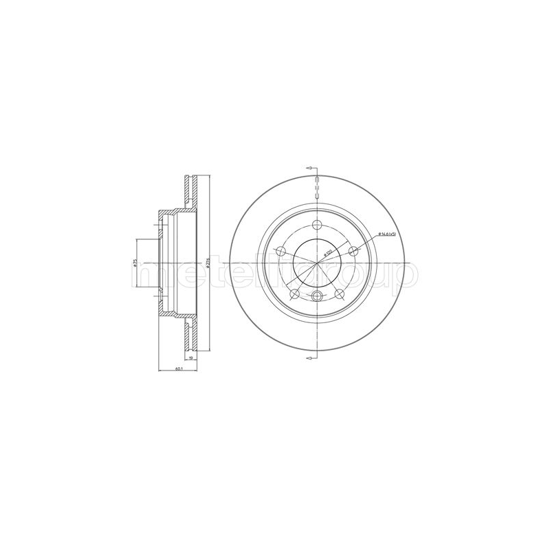 Disco freno asse posteriore - TRUSTING