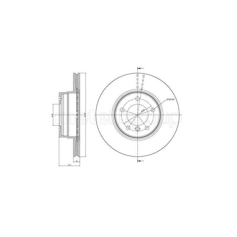 Disco freno asse anteriore - TRUSTING