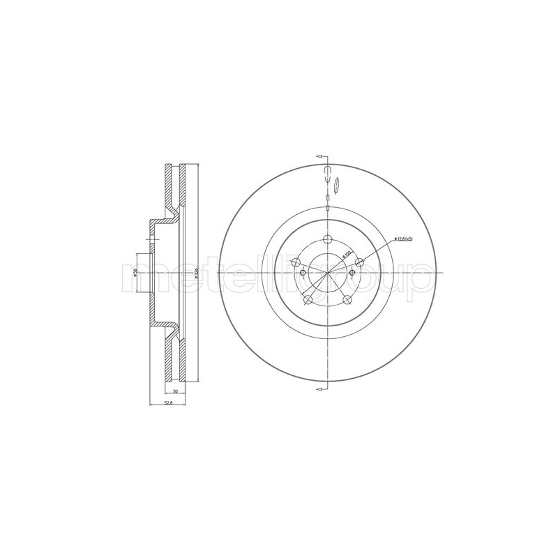 Disco freno asse anteriore - TRUSTING