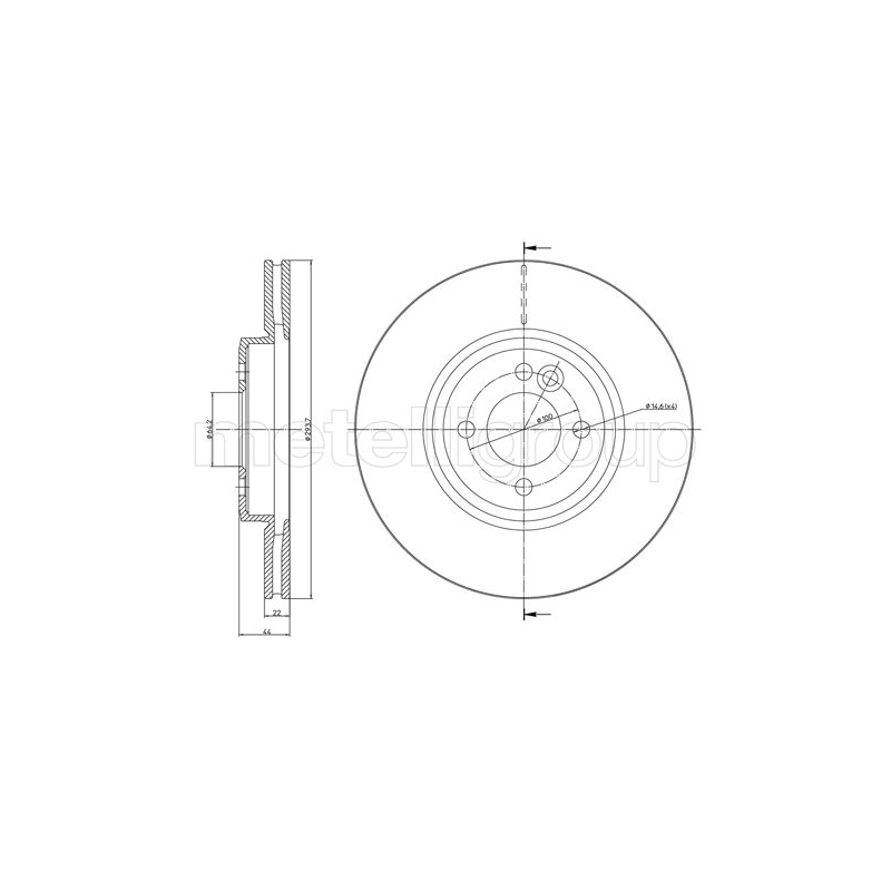 Disco freno asse anteriore - TRUSTING