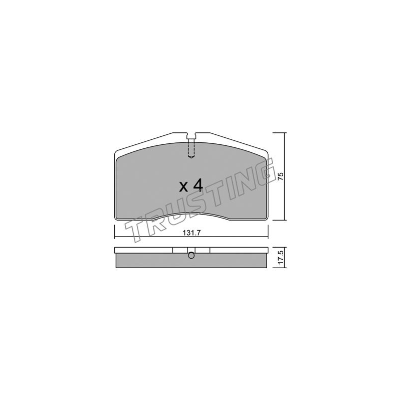 Pastiglie freno asse anteriore - TRUSTING