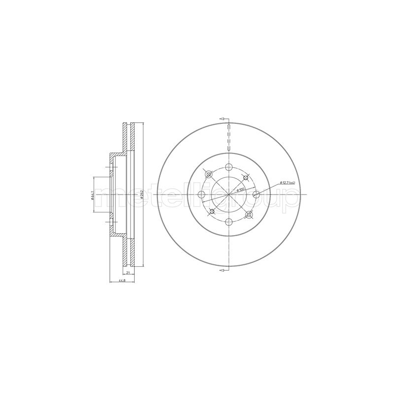 Disco freno asse anteriore - TRUSTING