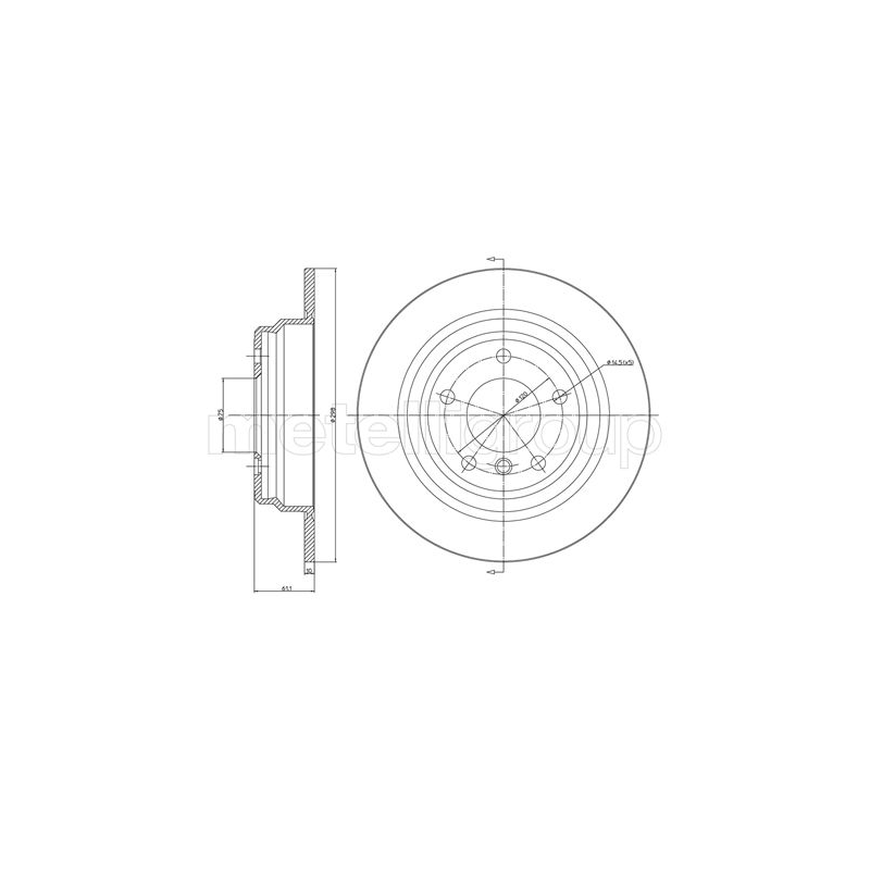 Disco freno asse anteriore - TRUSTING