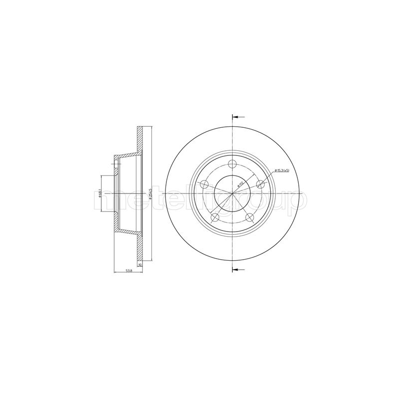 Disco freno asse posteriore - TRUSTING