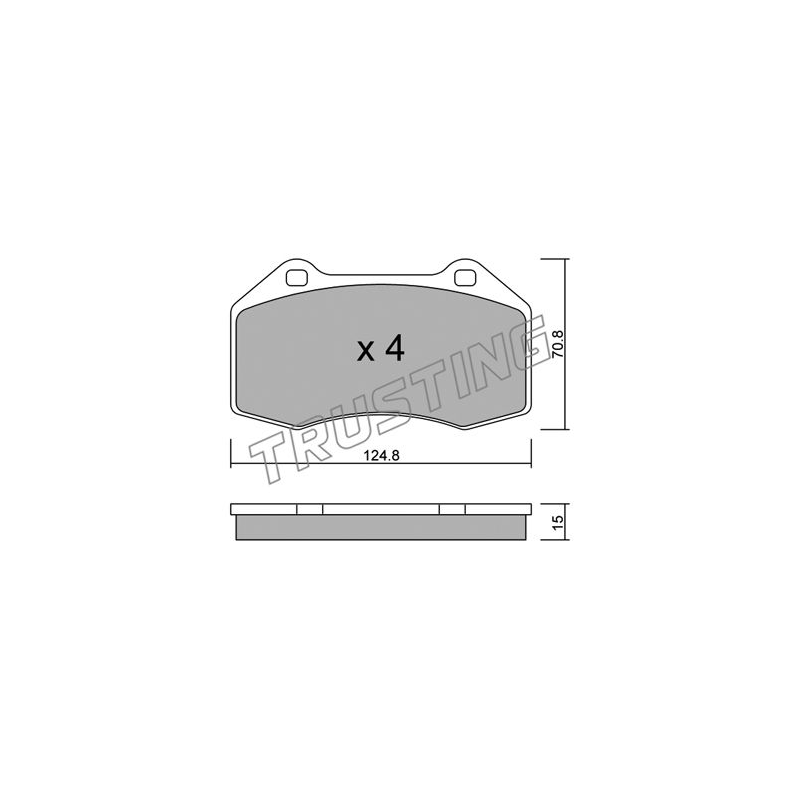 Pastiglie freno asse anteriore - TRUSTING