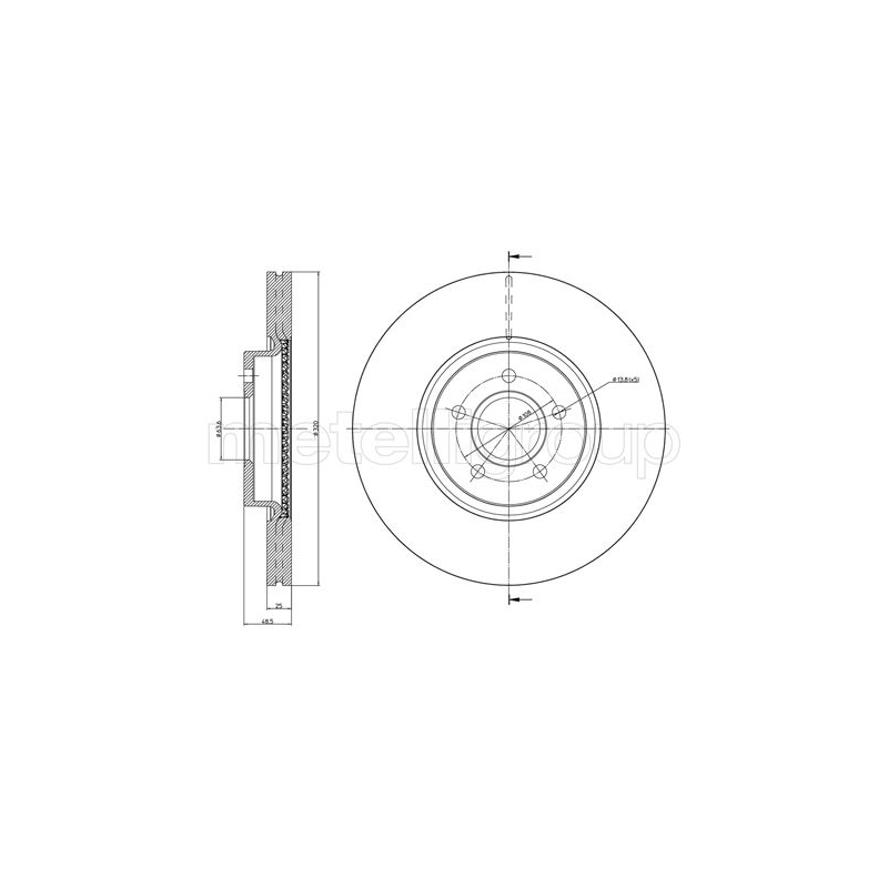 Disco freno asse anteriore - TRUSTING
