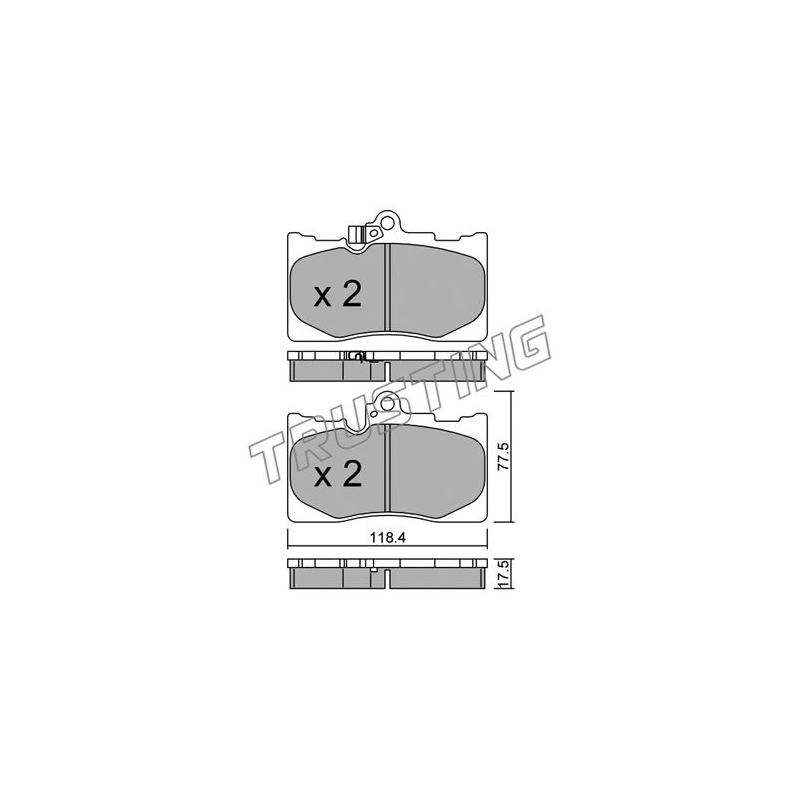 Pastiglie freno asse anteriore - TRUSTING
