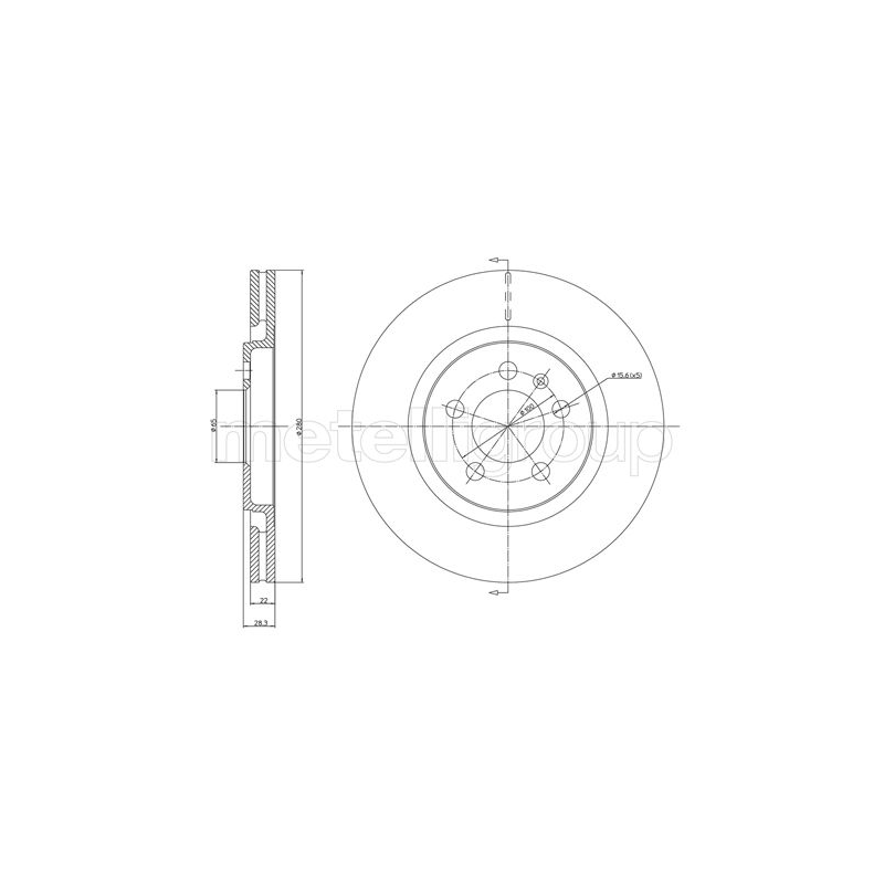 Disco freno asse anteriore - TRUSTING