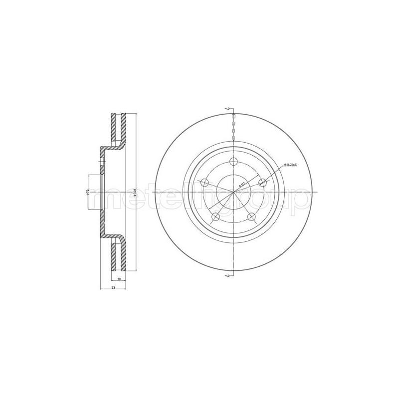 Disco freno asse anteriore - TRUSTING