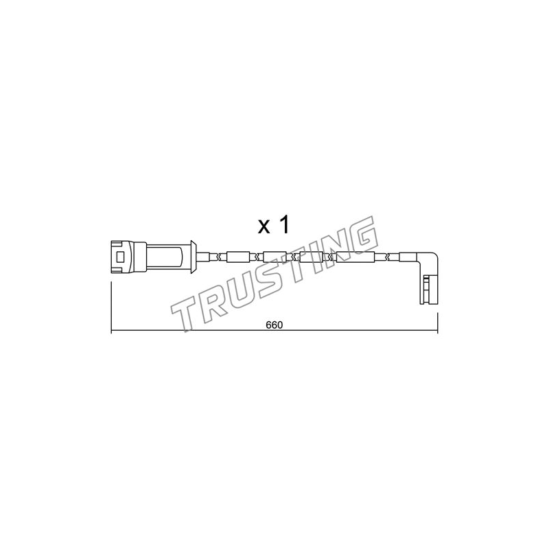 Indicatore usura freno asse anteriore - TRUSTING