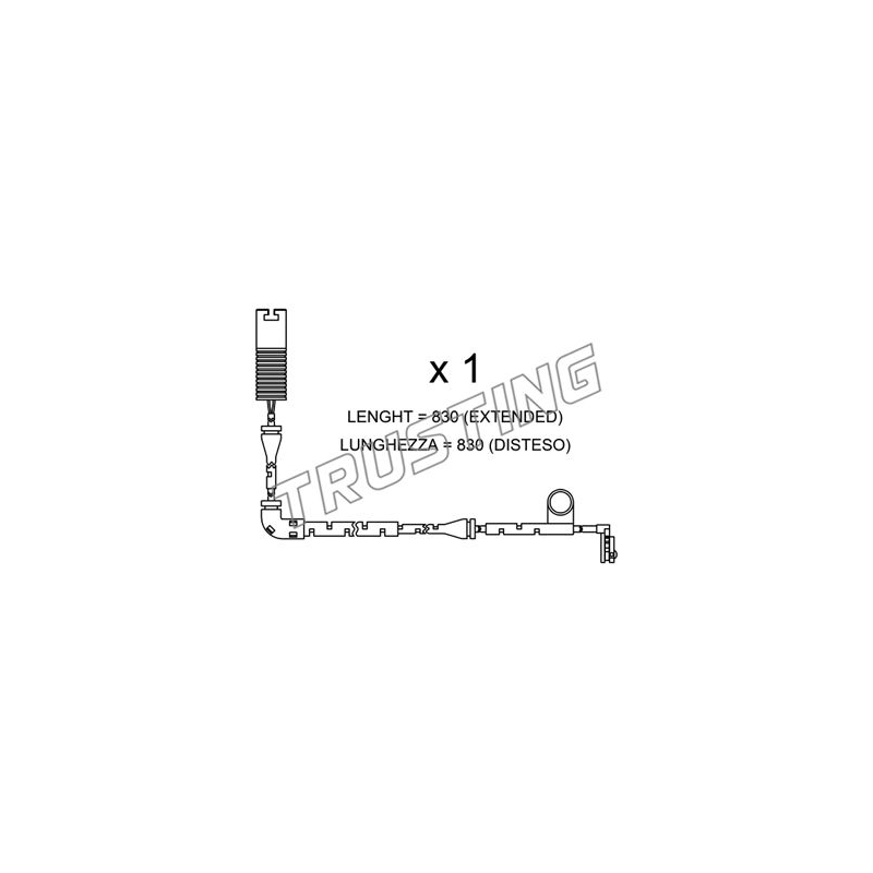 Indicatore usura freno asse anteriore - TRUSTING