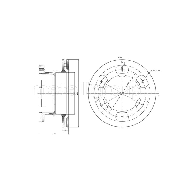 Disco freno asse posteriore - TRUSTING