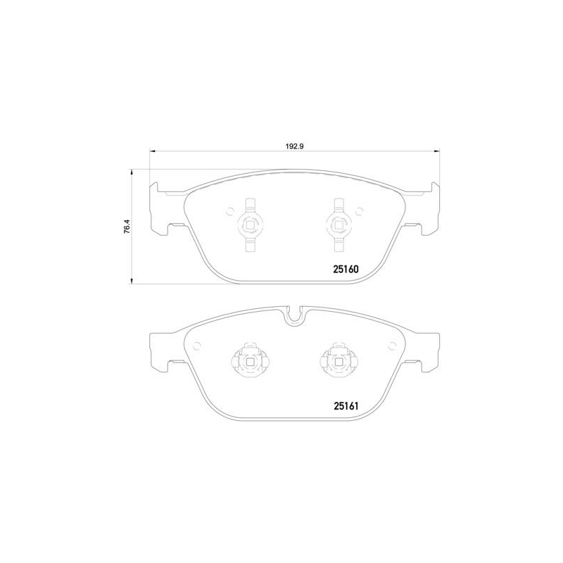 Pastiglie freno asse anteriore - BREMBO