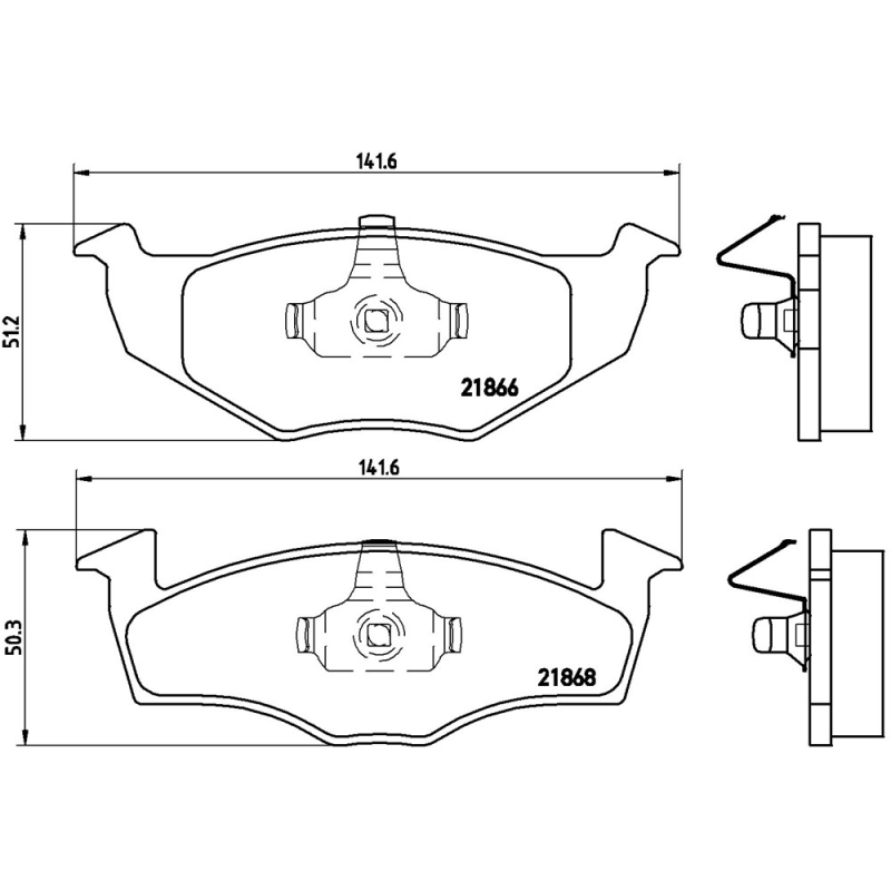 Pastiglie freno asse anteriore - BREMBO